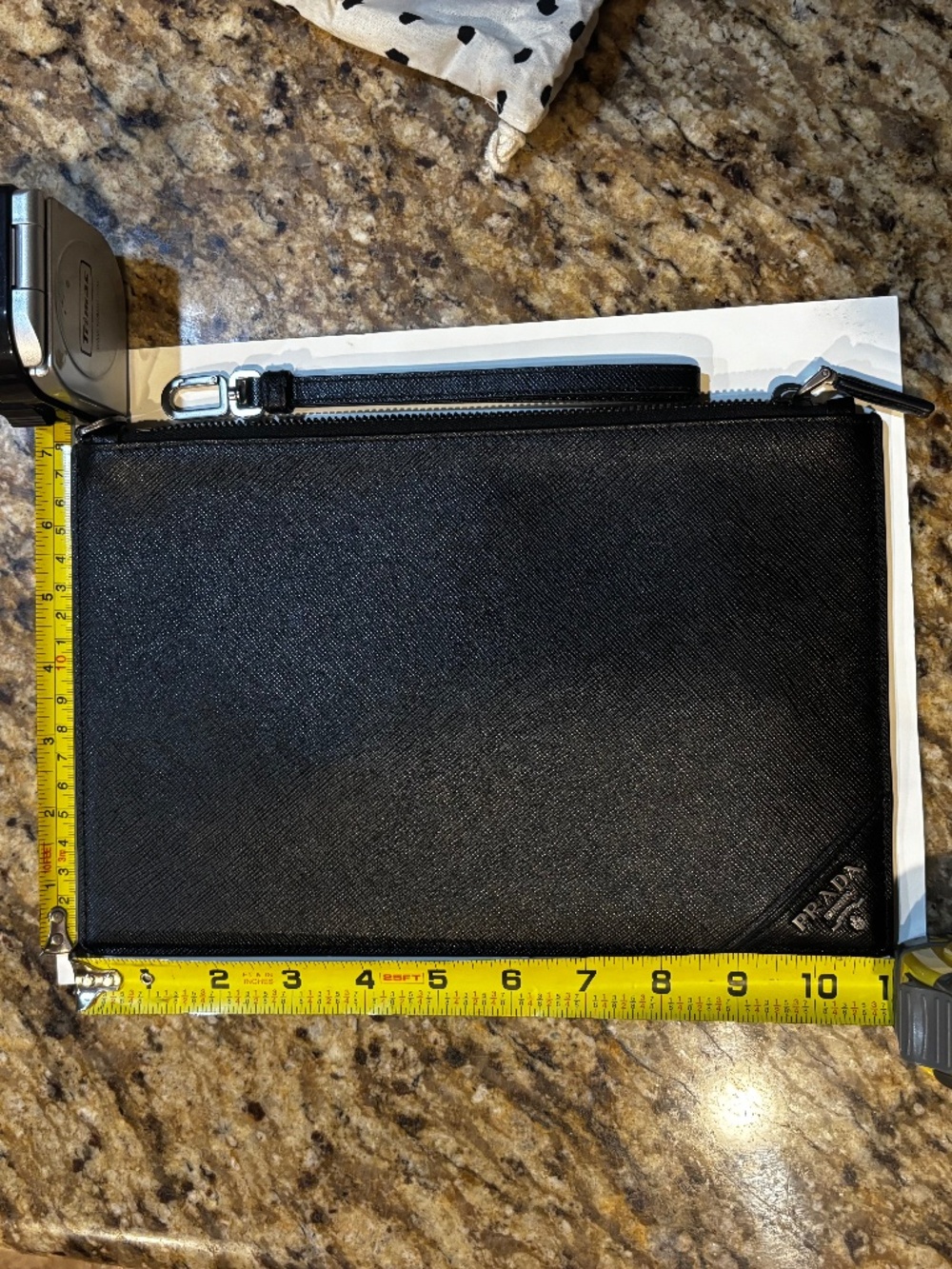 Prada black saffiano Clutch - Picture 10 of 10